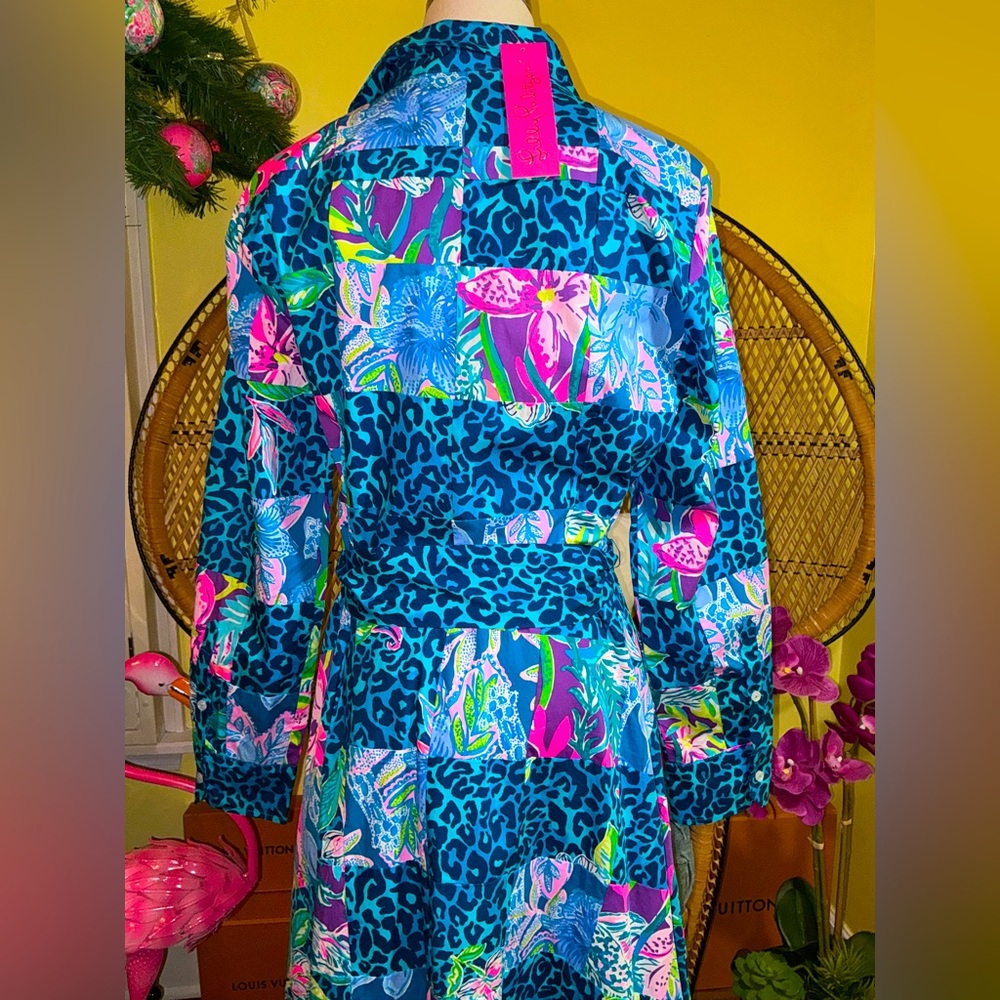 Lilly Pulitzer NWT Mira Shirtdress Pop Up Lillys Party 🎈$448 Size 10,12,14,16 - Picture 5 of 8